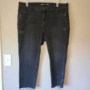 Black Distressed Jeans